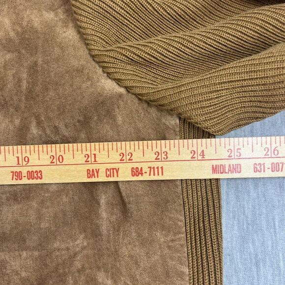 Línea By Louis Dell’Olió 100% Suede Jacket Tan Button Up Size 1X - Picture 12 of 14